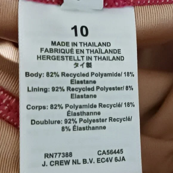 NEW J. Crew‎ Ruched V-neck One-Piece Swimsuit in Radiant Fuchsia/Bright Pink 10 - Picture 10 of 15